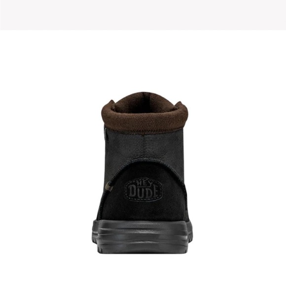NWT Hey Dude Bradley Black Leather Boots main image 4